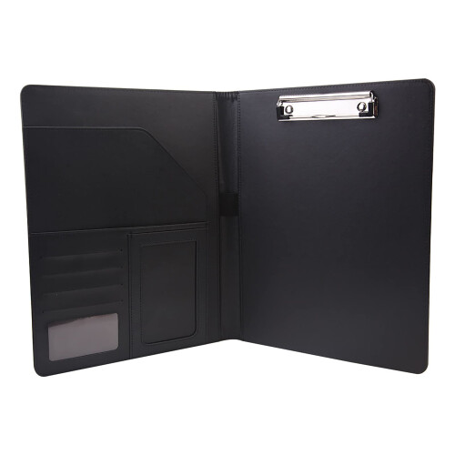 A4 Professional PU Leather Business Padfolio Organizer, Waterproof Document Folder for Office and Interviews
