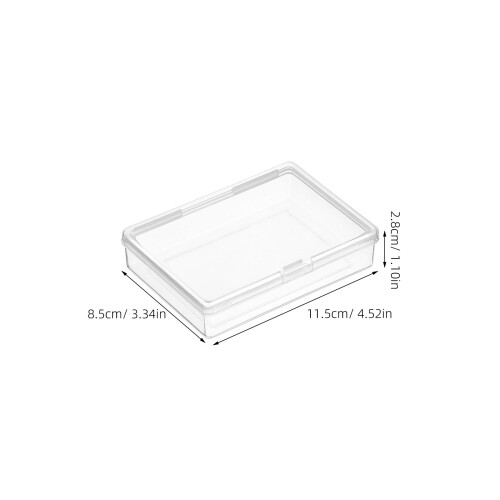 20Pcs Clear Mini Plastic Storage Boxes for Cards and Small Accessories 1