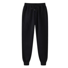 Bríste Jogger Bearrtha d'Fhir, Bríste Sweatpants Scaoilte Ócáideacha le Coim Tarraingthe le Pócaí, Banda Cósta Leaisteacha, Inchoigeartaithe,