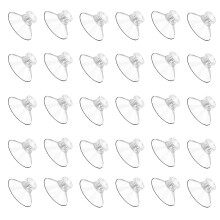 Ventose filettate per superfici lisce, applicazioni versatili Cuscinetti a ventosa in plastica trasparente con dadi in metallo per vetro, finestre e