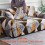 (C, 3 Seater) 1pc Pillowcase (Pillow Insert Not Included), Triangle Pattern, Stretch Sofa Cover 2