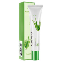 Verfrissende oogcrème in reisformaat, anti-aging oogcrème met directe verlichting van donkere kringen, hydraterende aloë vera-gel, biologische