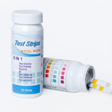 Pool Test Strips 100 Count 6 Way Spa and Hot Tub Test Strips for Fast Accurate Water Analysis