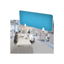 Desk Divider Privacy Screen with Acoustic Noise Reduction, Freestanding Soundproof Panel for Home Office and Classroom, Multicolored 39.3x11.8in