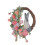Portable Easter Rabbit Wreath for Front Door or Wall Spring Decors with 1