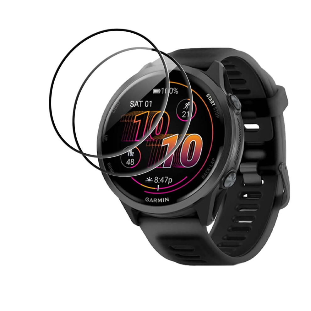 Screen Protector 47Mm, 2Pack Pmma Scratchresistant Transparency Film For Garmin Forerunner 570 9310869786481