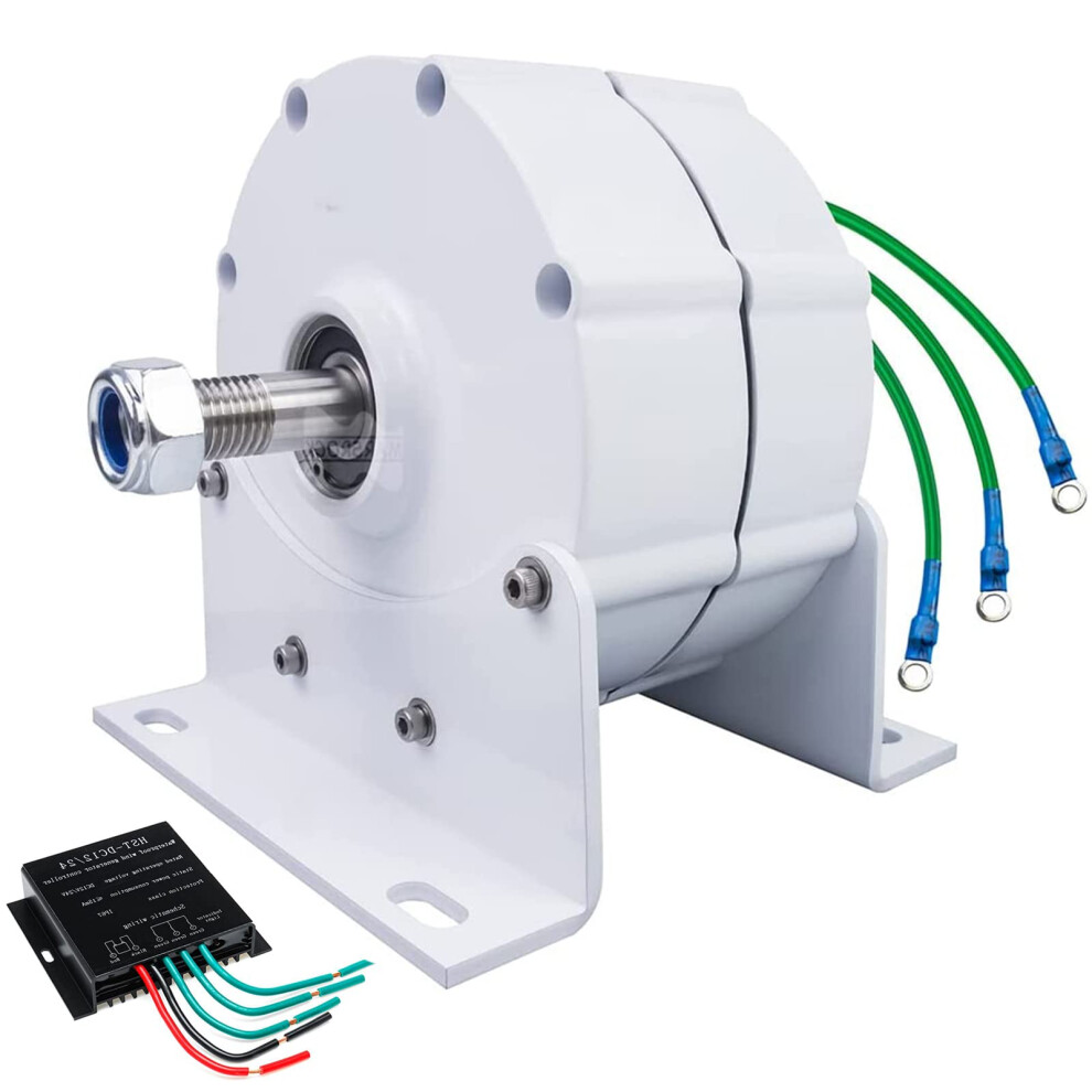 2000W 12V Wind Turbine Generator With Controller, 3 Phase Permanent Magnet Alternator For Water And Wind Power Systems 9045646703183