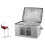 Wine Glass Storage Box with Lid, Hard Shell Stemware Storage Container with 12 Dividers,Glassware Packing Box 2