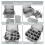 Wine Glass Storage Box with Lid, Hard Shell Stemware Storage Container with 12 Dividers,Glassware Packing Box 3