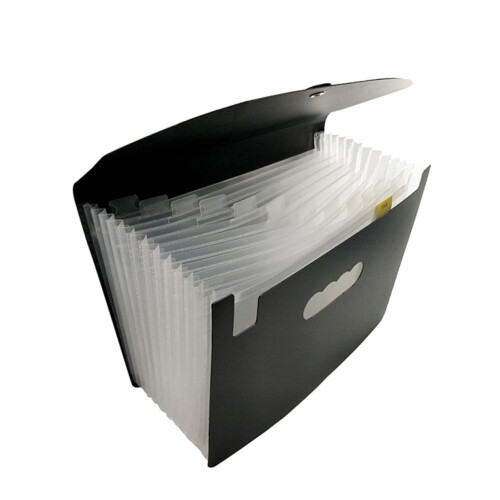 Accordion Expanding File Folder with Lid, MultiLayer Document Organizer for Office School Home