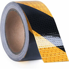 Warnband für Fahrzeuge, reflektierendes Band mit starker Klebekraft, farbecht, retroreflektierender Streifen mit 3D-Wabenstruktur, hohe Sichtbarkeit