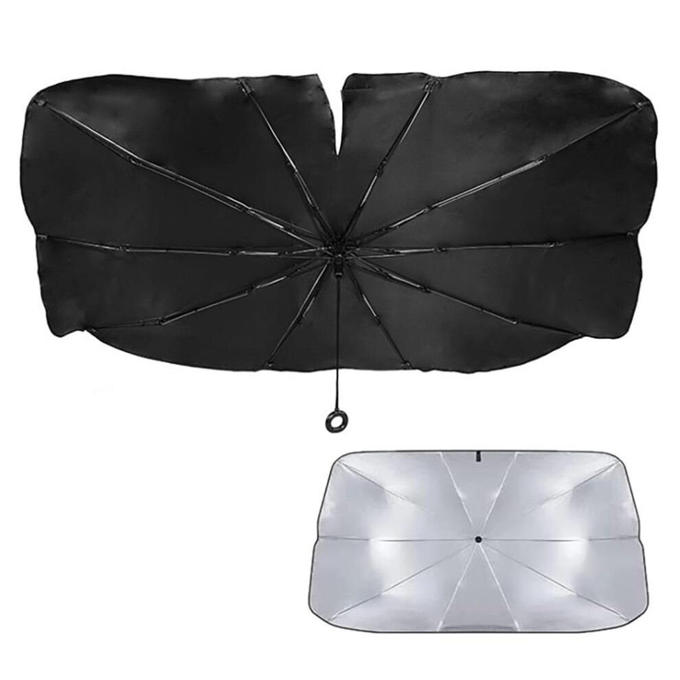 Car Sun Shade Umbrella For Abarth 595 2012Â2024, Foldable Uv Protection Windshield Sunshade With Quick Open Handle 9330225765479