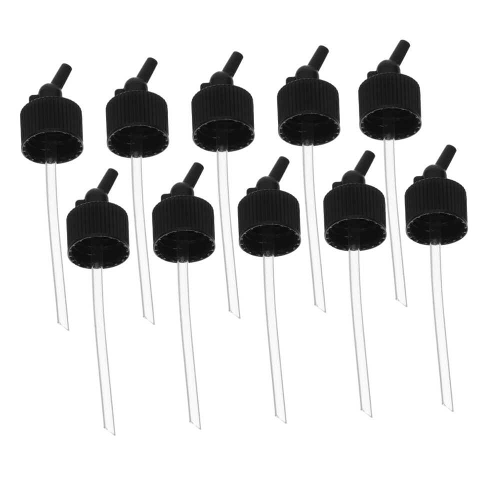 10Pcs 30 Airbrush Bottle Adapter Cap With Angled Lid For Paint Bottles And Spray Guns 9330225655107