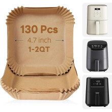 Small Air Fryer Liners Disposable 2 Qt for COSORI 2.1 Qt Air Fryer, Parchment