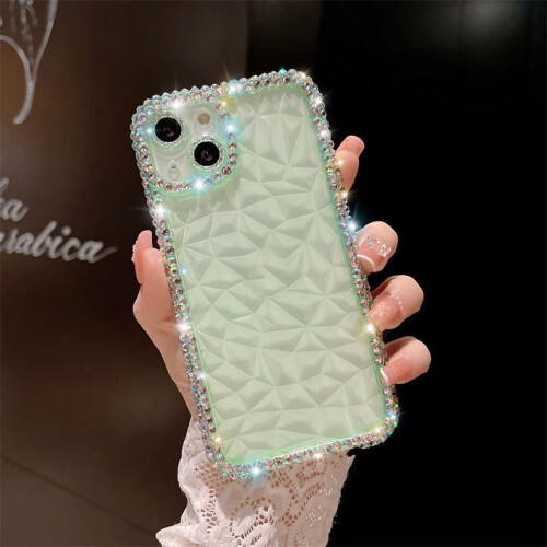 Luxury Glitter Bling Case for iPhone 11 Pro Max, Diamond Frame Shockproof Clear Protective Cover