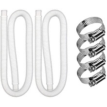 2 Pack 1.25 Inch Pool Pump Replacement Hose 39 Inch for Above Ground Pool, Flexible Easy Routing