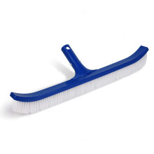 18 Inch Pool Brush for Inground and Above Ground Pools, Heavy Duty Wall Brush Head for Fast Maintenance