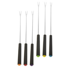 6pcs Stainless Steel BBQ Skewers and Grilling Forks Set for Sausages Vegetables Camping Durable EasyClean