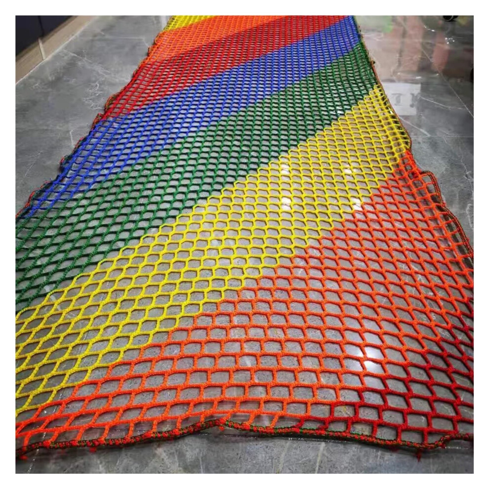 Durable Polyester Safety Net with Knotless Weaving for Balcony Stairway and Outdoor Climbing 4x8m