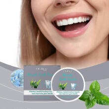 (2Pcs) Mint Tooth Powder Toothpaste, Teeth Whitening Powder, Teeth Whitener, Instant Teeth Whitening and Stain Removal, Fresh Breath