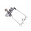 Silver Metal 5 String Banjo Tailpiece Replacement with Secure String Anchoring and Durable Construction 3