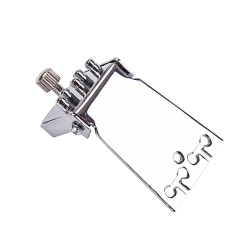 Silver Metal 5 String Banjo Tailpiece Replacement with Secure String Anchoring and Durable Construction 2