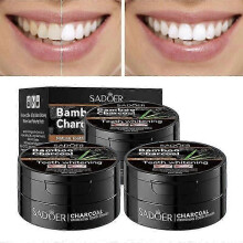 3x Toothpaste Tooth Powder Whitening Teeth Whitening Natural Organic Activated Bamboo Charcoal Yellow Teeth Cleaning