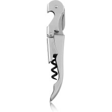 Double Hinged Waiter's Corkscrew Wine Opener, Stainless Steel Wine Bottle Opener