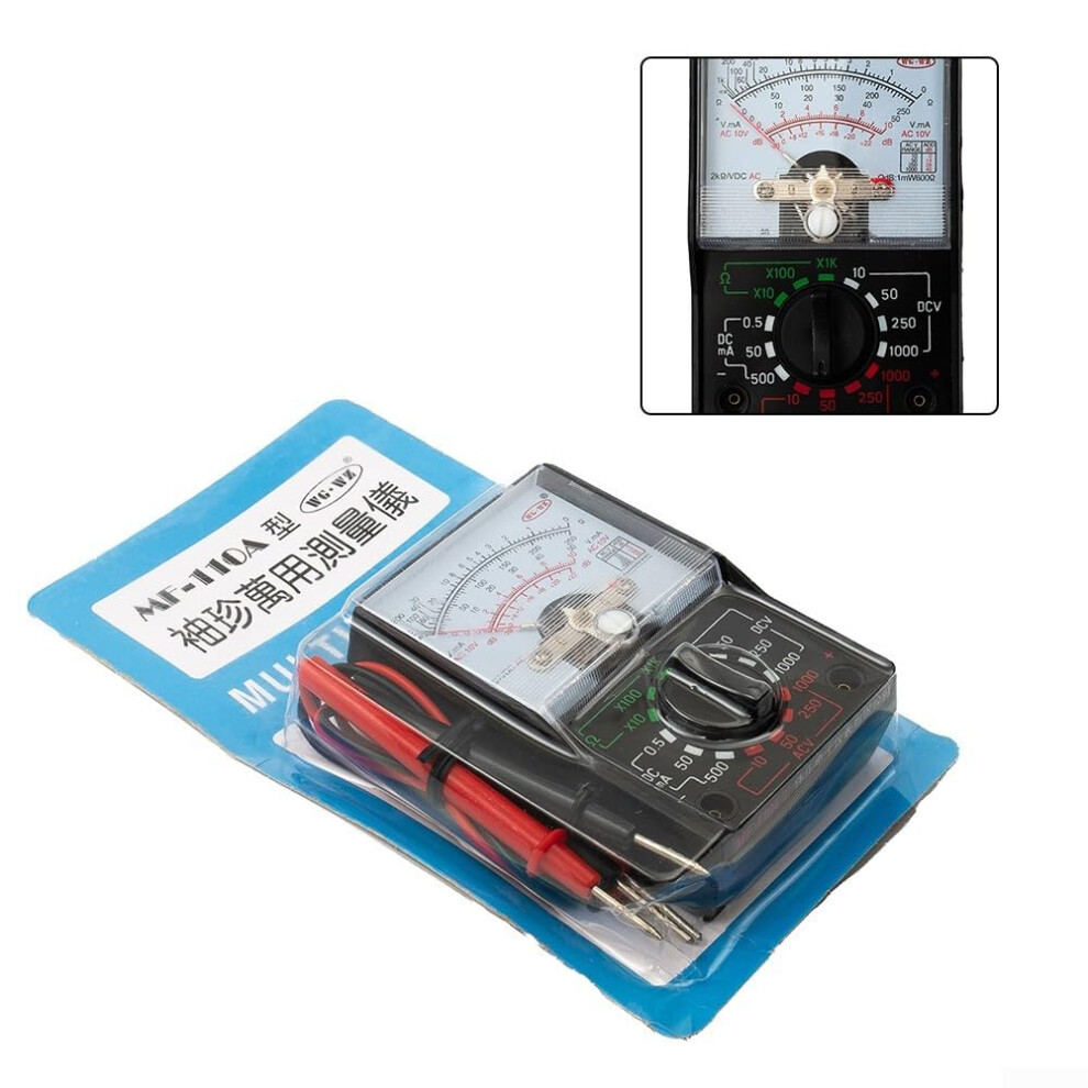 Mf110a Analog Multimeter For Ac Dc Voltage Current Resistance, Accurate Reading, Insulation, Durable For Home And Lab Use 9310869771630