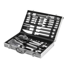 Barbecue Tool Set with Aluminum Case Stainless Steel Grill Accessories for Outdoor Grilling
