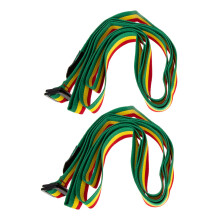2Pcs Adjustable Djembe Shoulder Strap Set, Non Slip Comfortable Fit, Bright Rainbow Color for Drums