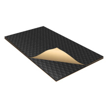 2 Pcs Sound Deadening Mat 90mil Butyl Rubber Heat Shield Pad for Car Hood Noise Reduction