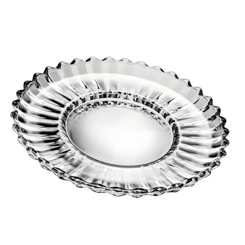 Decorative Bowl Crystal Glass Fruit Bowl Modern Serving Bowl-A