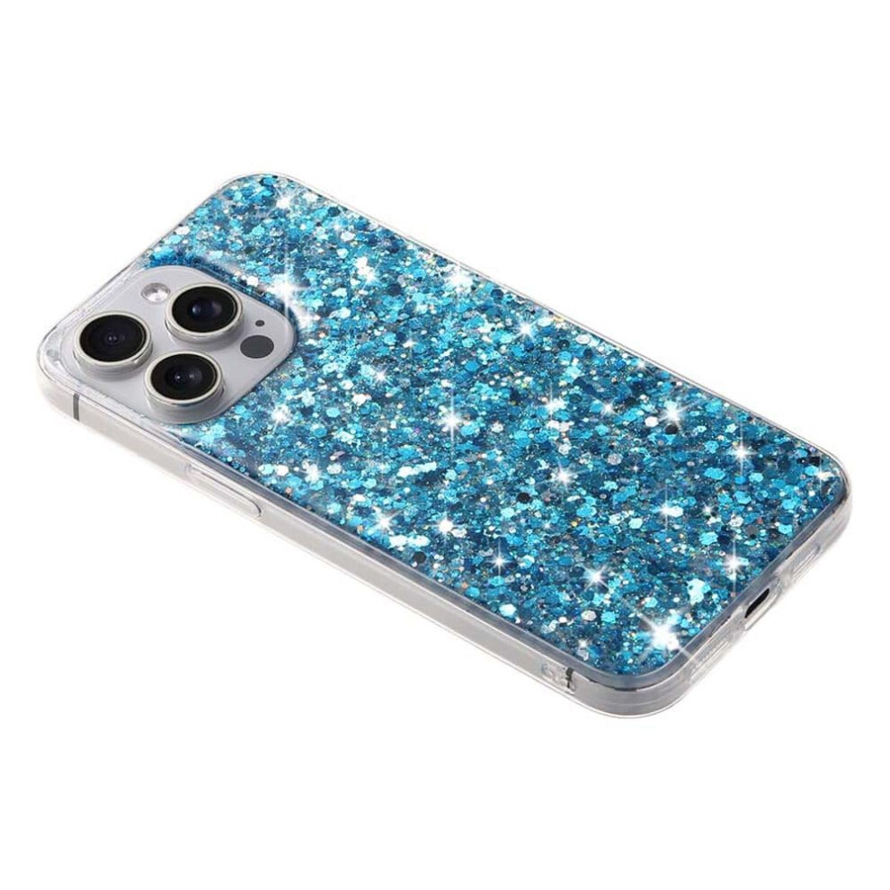 Case For Iphone 15 Pro Max Glitter Sequin Slim Hard Pc Cover Shockproof Silicone Antifall Design Pink 9330225656449