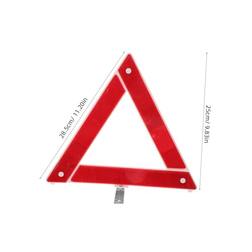 Emergency Warning Triangle Foldable Reflective Roadside Safety Sign for Car with  Visibility Durable Construction 1