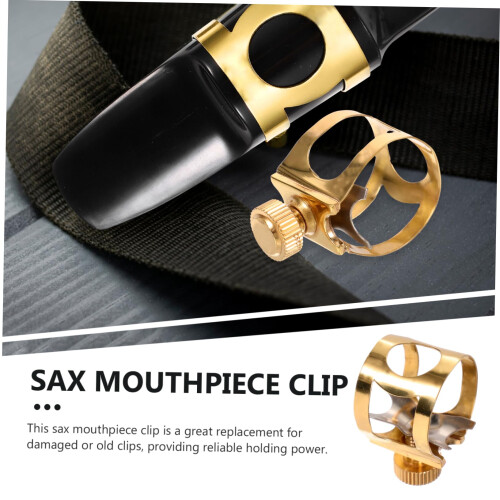 Professional Brass Alto Saxophone Clip with Secure Strap Attachment, Lightweight Reliable Replacement Accessory 2