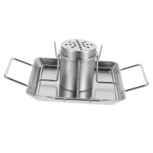 Chicken Roasting Rack Stainless Steel Stand for Even Heat Circulation Easy Clean Outdoor BBQ