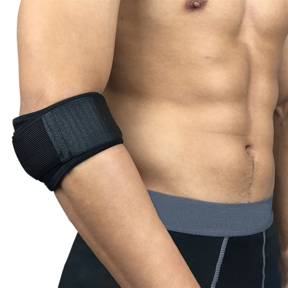Adjustable Tennis Elbow Brace with Targeted Pressure Pad for Pain Relief and Golfer Elbow Support