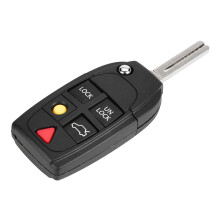 Guscio per chiave telecomando per Volvo S60 2000-2009, ricambio compatibile con chiave di accensione non tagliata, guscio di ricambio per chiave