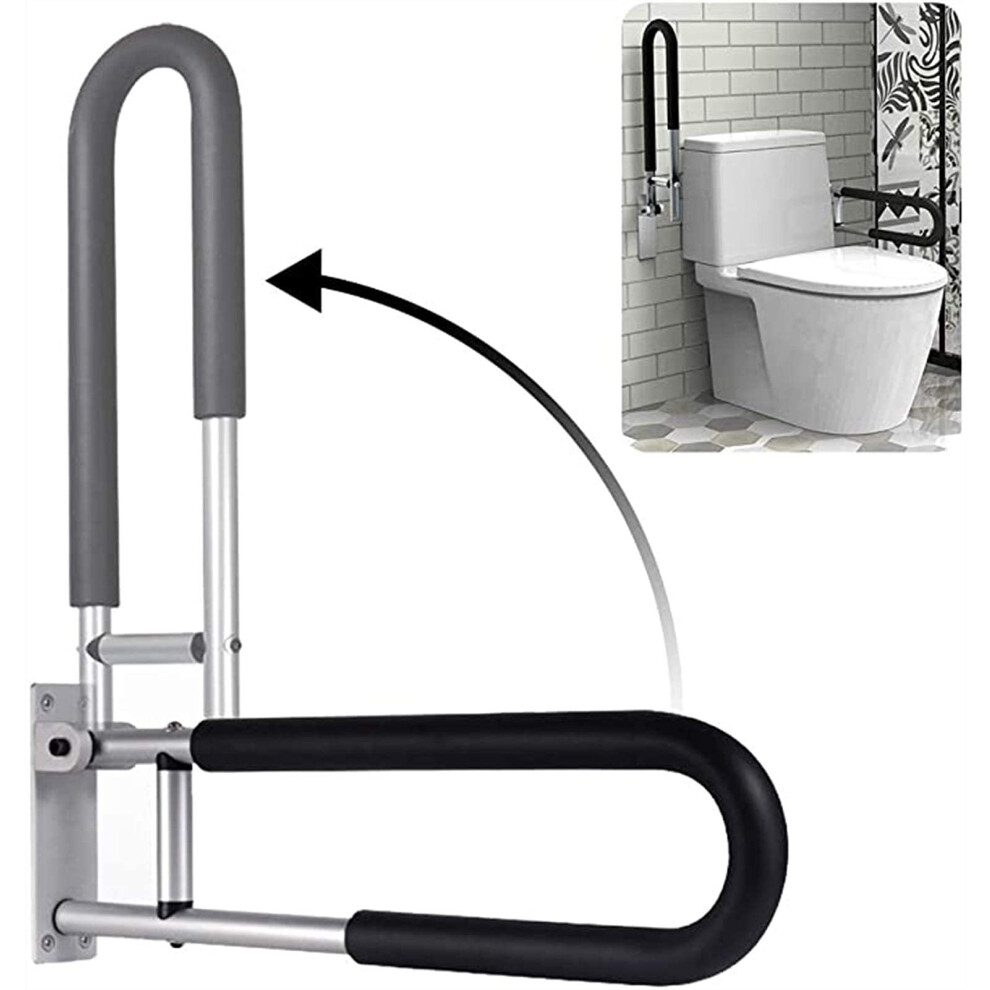23.6 Inch Bathroom Grab Bar with NonSlip Safety Grip, Wall Mounted Shower Rail for Elderly and Disabled