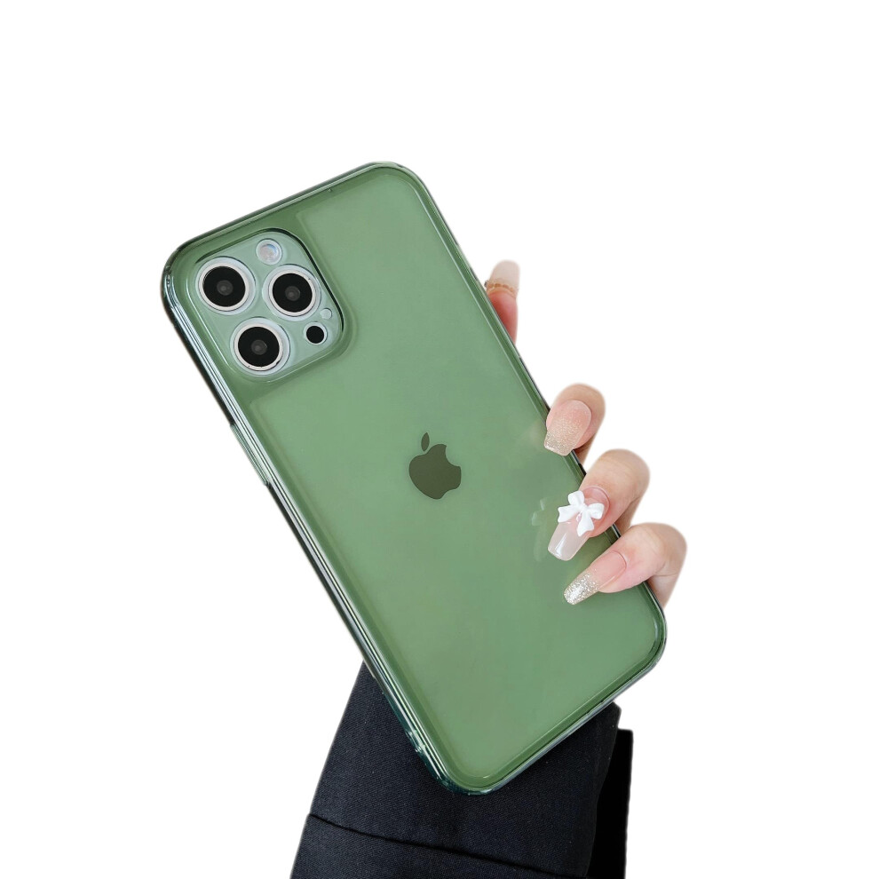 Clear Case For Iphone 14 Pro Max 6.7 Inch, ShockâAbsorbing Soft Silicone Protective Bumper With Retro Design Green 9330225772729