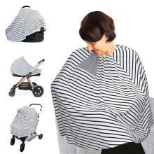 Breathable Nursing Cover for Breastfeeding Moms with Clear View Neckline and Multi Use Comfort