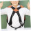 2Pcs Kids Saxophone Shoulder Strap Adjustable Black Harness for Beginners Lightweight Secure Hook 2