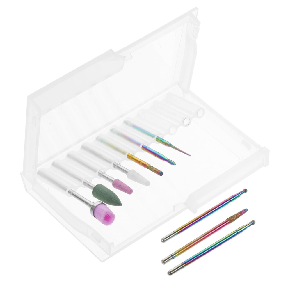 10Pcs Professional Nail Drill Bits Set for Precise Cuticle Removal and MultiâPurpose Nail Care