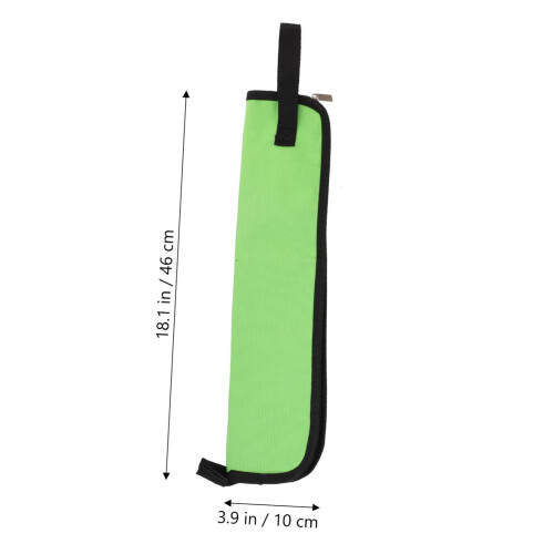Drumstick Holder with Double Hooks, Durable Drum Stick Bag for Quick Access and Gig Practice 1