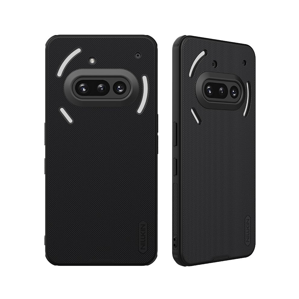 Case For Nothing Phone 3A With Duallayer Shock Protection, Matte Frosted Antifingerprint Slim Cover Black 9330225657293