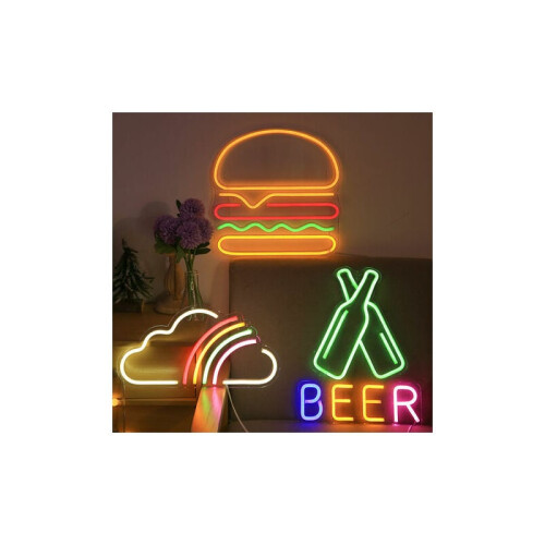Επιγραφή LED Neon για μπαρ στο σπίτι, φώτα Neon για χοτ ντογκ με ασφαλή τεχνολογία LED, 2