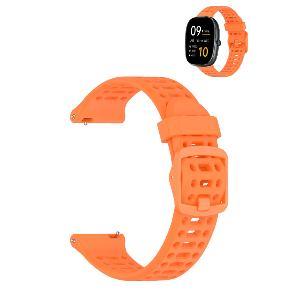 Smartwatch Band For Huakua D3 1.85 Inch, Silicone Sport Strap, Breathable QuickâRelease Adjustable Fit Orange 9310869709077