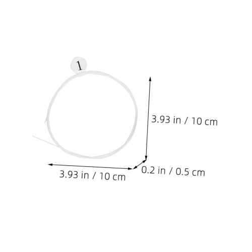Nylon Ukulele Strings Set for Beginners, 4pcs Durable Replacement with Clear Balanced Tone 1
