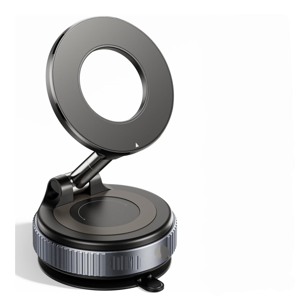 2025 Upgraded Magnetic Car Phone Mount With Ultra Magnetic Hold, 360 Rotation And Strong Suction Cup (Black) Black 9310869709190